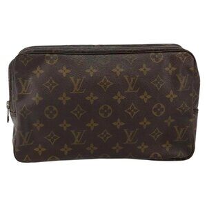 LOUIS VUITTON Monogram Trousse Toilette 28 Clutch Bag